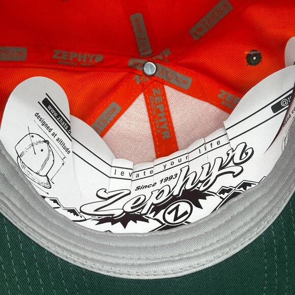 Zephyr FAMU Rattlers Hat Orange Snapback Cap Embroidered Logo NWT - Picture 10 of 11